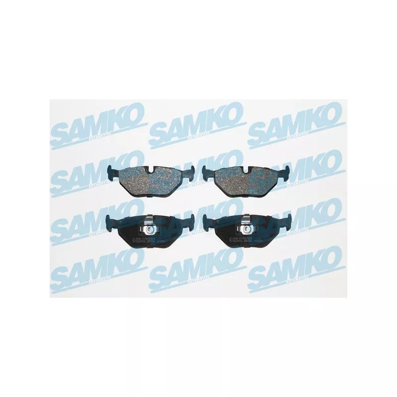 Jeu de 4 plaquettes de frein arrière SAMKO 5SP650