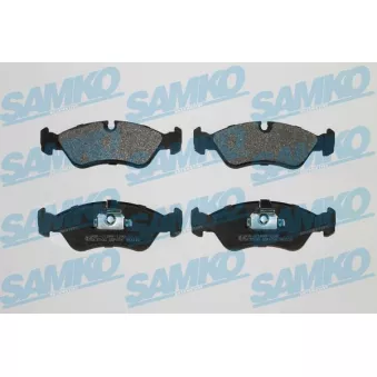 Jeu de 4 plaquettes de frein avant SAMKO 5SP656