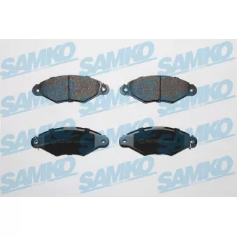Jeu de 4 plaquettes de frein avant SAMKO