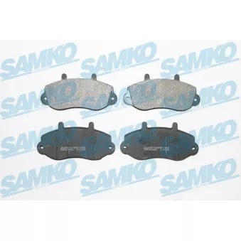 Jeu de 4 plaquettes de frein avant SAMKO