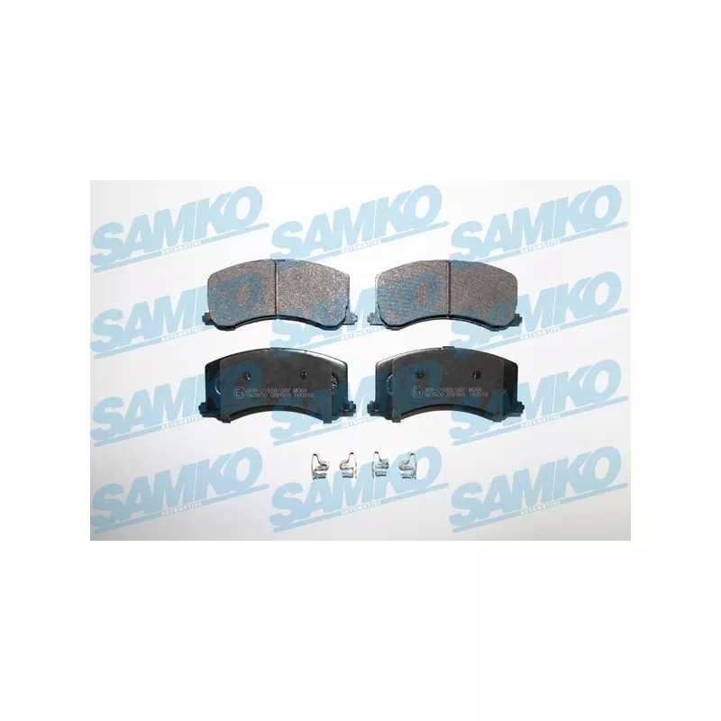 Jeu de 4 plaquettes de frein avant SAMKO 5SP665