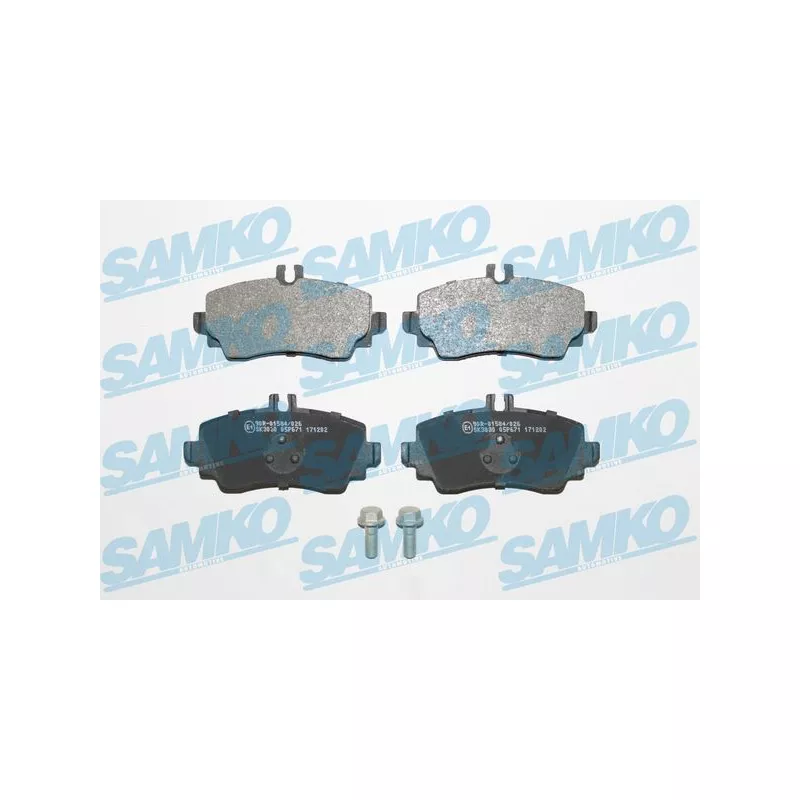 Jeu de 4 plaquettes de frein avant SAMKO 5SP671