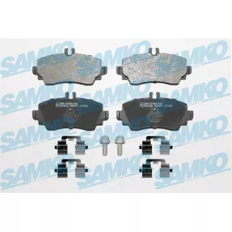 Jeu de 4 plaquettes de frein avant SAMKO