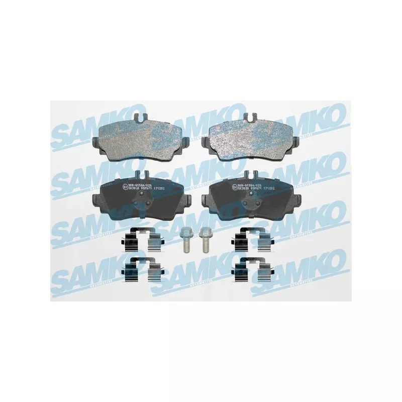 Jeu de 4 plaquettes de frein avant SAMKO 5SP671K