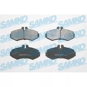Jeu de 4 plaquettes de frein avant SAMKO