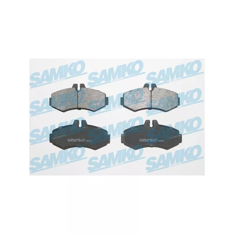 Jeu de 4 plaquettes de frein avant SAMKO 5SP672