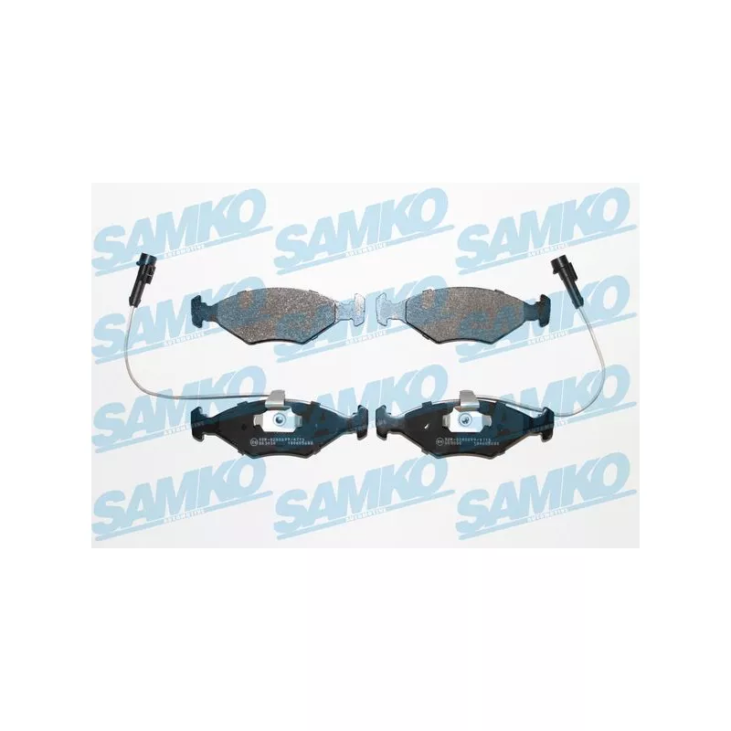Jeu de 4 plaquettes de frein avant SAMKO 5SP680