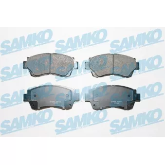 Jeu de 4 plaquettes de frein avant SAMKO