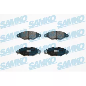 Jeu de 4 plaquettes de frein avant SAMKO