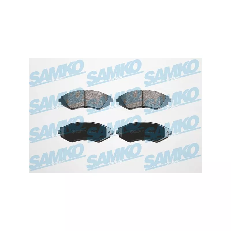 Jeu de 4 plaquettes de frein avant SAMKO 5SP710