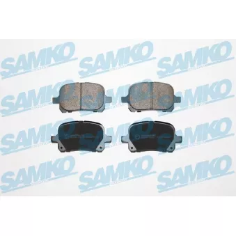 Jeu de 4 plaquettes de frein avant SAMKO