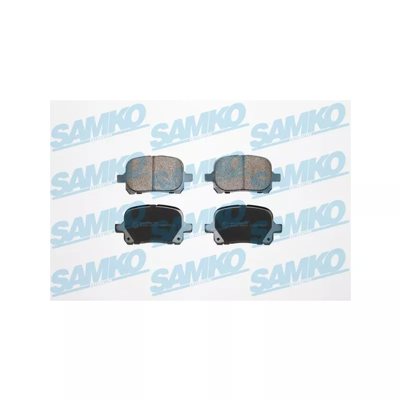 Jeu de 4 plaquettes de frein avant SAMKO 5SP712