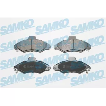 Jeu de 4 plaquettes de frein avant SAMKO