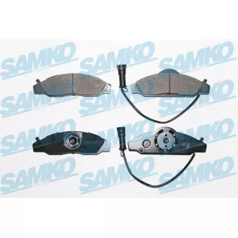 Jeu de 4 plaquettes de frein avant SAMKO