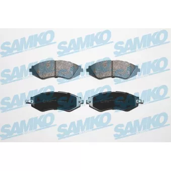 Jeu de 4 plaquettes de frein avant SAMKO