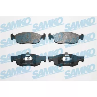 Jeu de 4 plaquettes de frein avant SAMKO