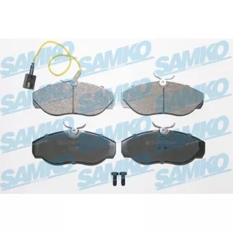 Jeu de 4 plaquettes de frein avant SAMKO