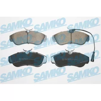 Jeu de 4 plaquettes de frein avant SAMKO