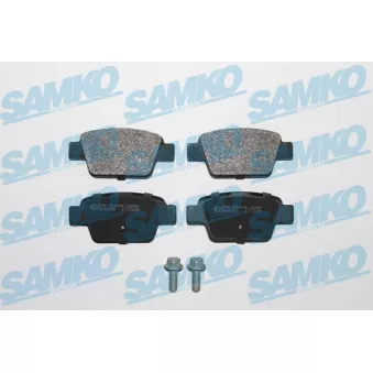 Jeu de 4 plaquettes de frein arrière SAMKO
