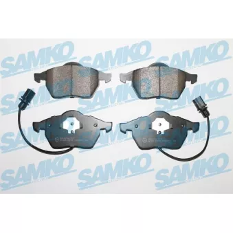 Jeu de 4 plaquettes de frein avant SAMKO