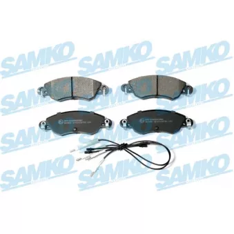 Jeu de 4 plaquettes de frein avant SAMKO