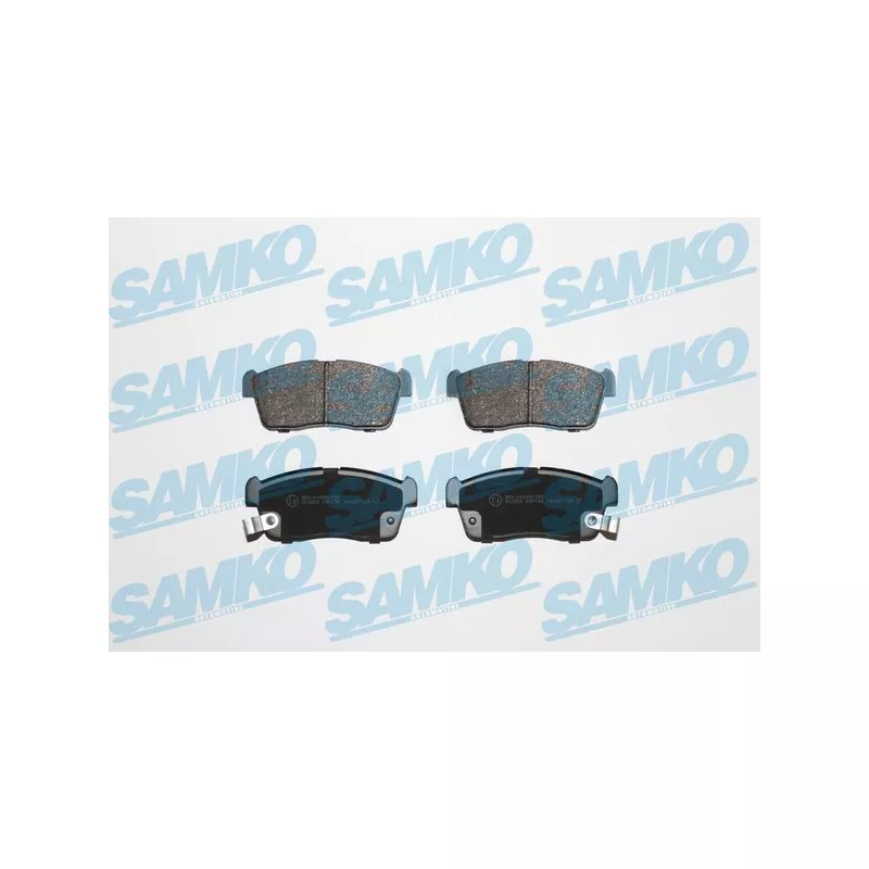 Jeu de 4 plaquettes de frein avant SAMKO 5SP796
