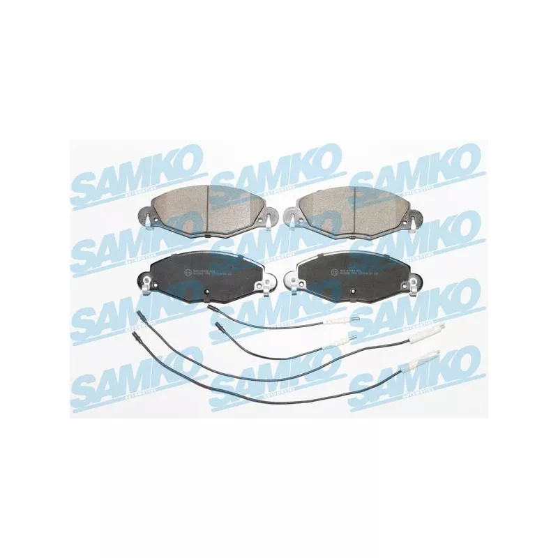 Jeu de 4 plaquettes de frein avant SAMKO 5SP799