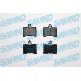 Jeu de 4 plaquettes de frein arrière SAMKO
