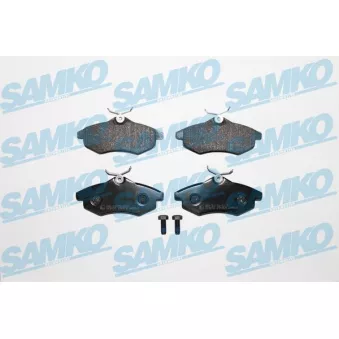 Jeu de 4 plaquettes de frein avant SAMKO 5SP805