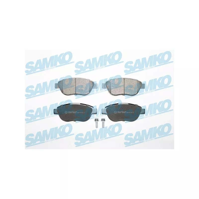 Jeu de 4 plaquettes de frein avant SAMKO 5SP807