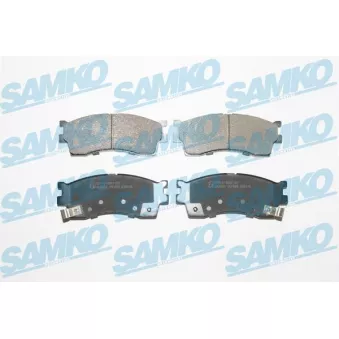 Jeu de 4 plaquettes de frein avant SAMKO