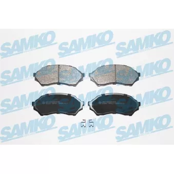 Jeu de 4 plaquettes de frein avant SAMKO