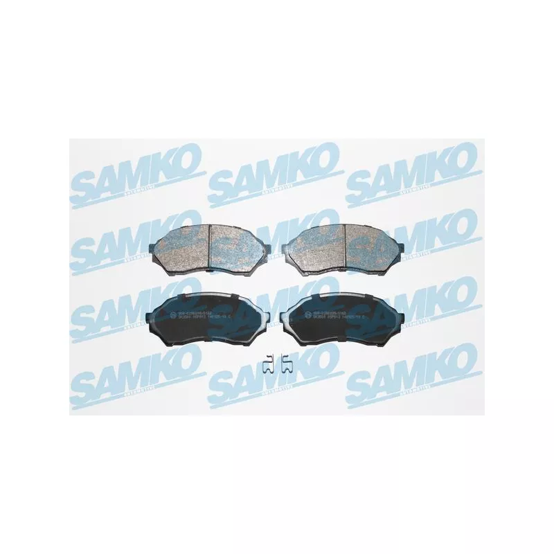 Jeu de 4 plaquettes de frein avant SAMKO 5SP813