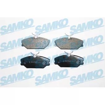 Jeu de 4 plaquettes de frein avant SAMKO 5SP816