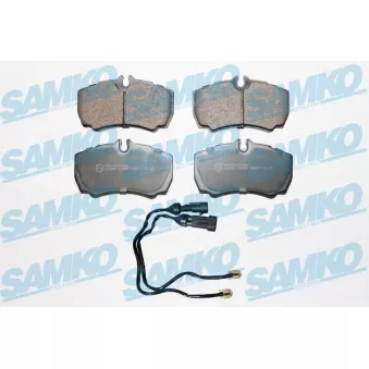 Jeu de 4 plaquettes de frein arrière SAMKO