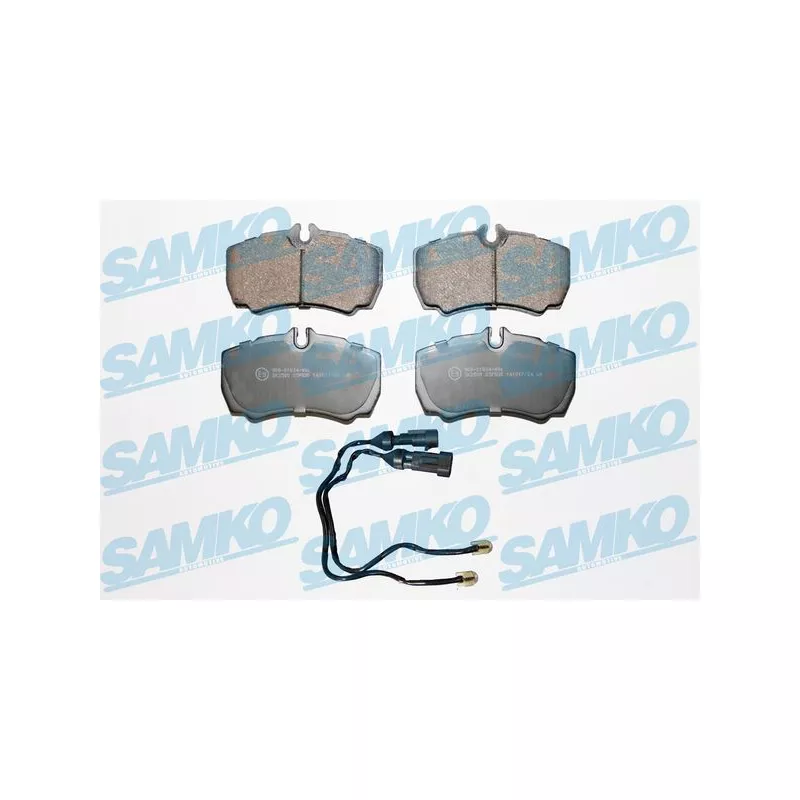 Jeu de 4 plaquettes de frein arrière SAMKO 5SP830A