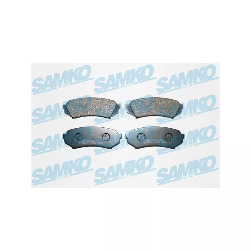 Jeu de 4 plaquettes de frein arrière SAMKO 5SP835