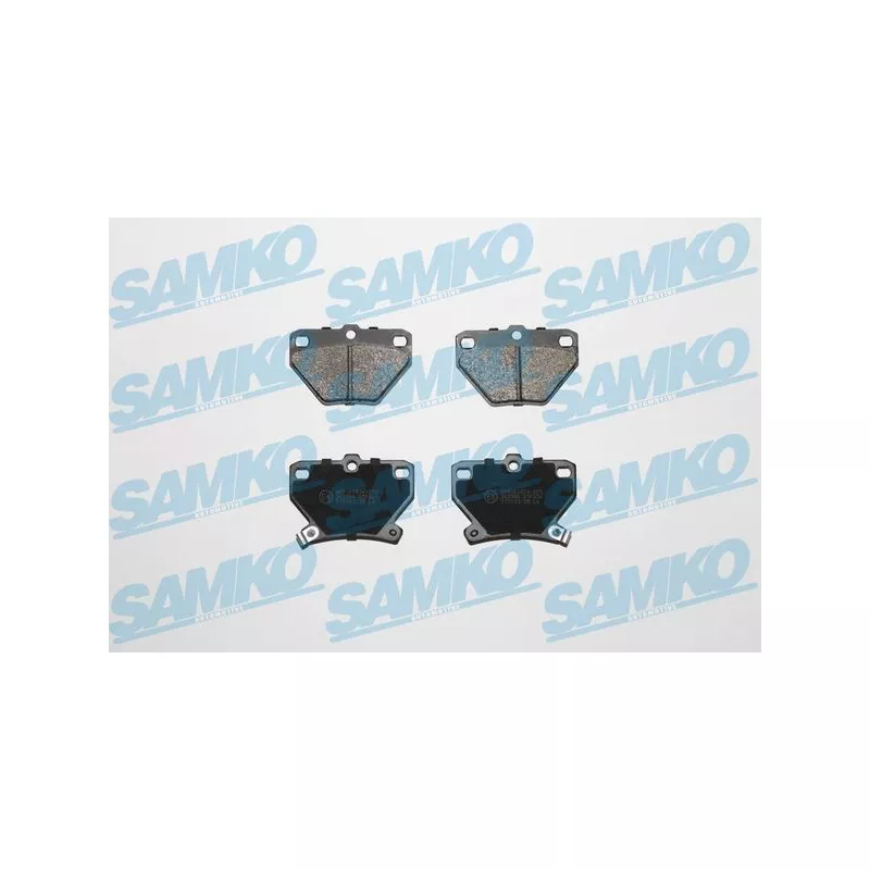 Jeu de 4 plaquettes de frein arrière SAMKO 5SP836