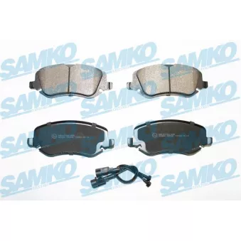 Jeu de 4 plaquettes de frein avant SAMKO