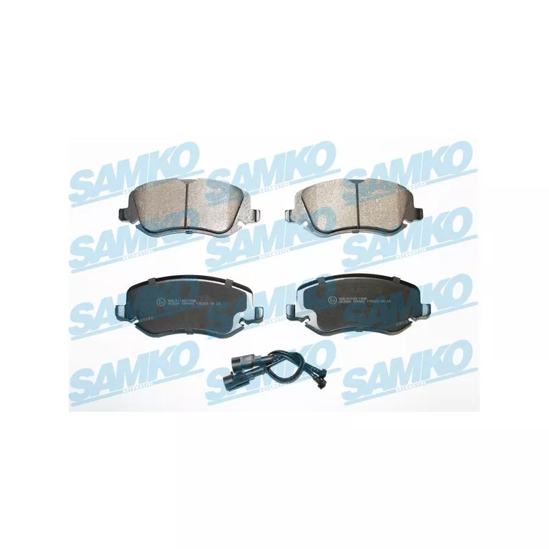 Jeu de 4 plaquettes de frein avant SAMKO 5SP842