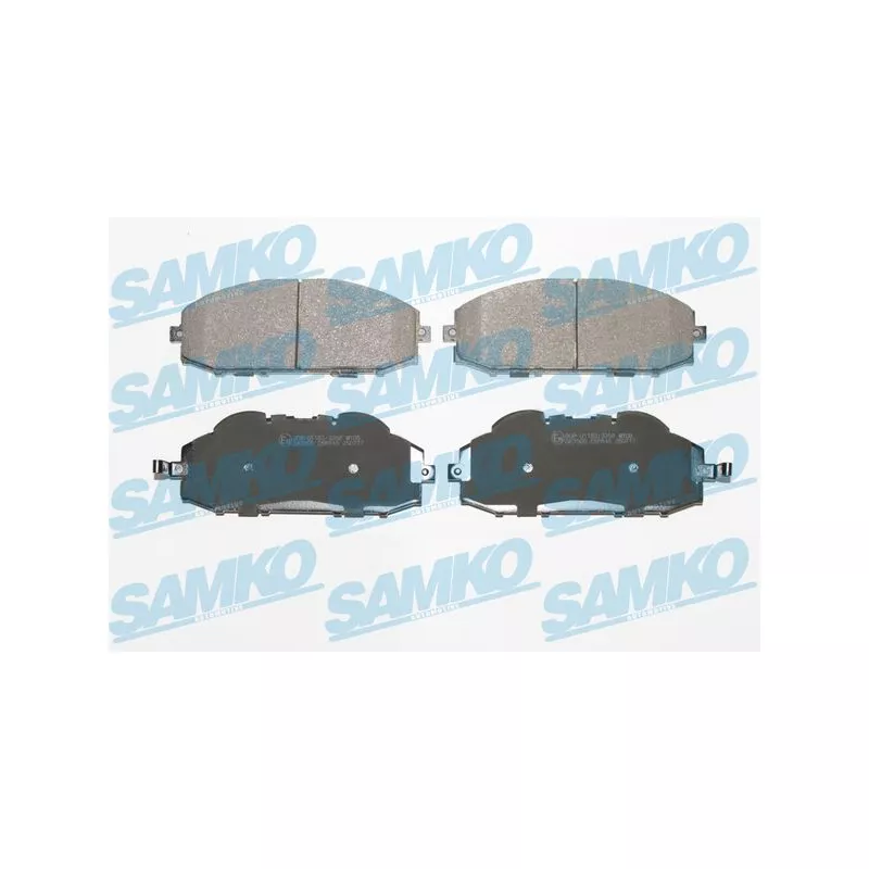 Jeu de 4 plaquettes de frein avant SAMKO 5SP845