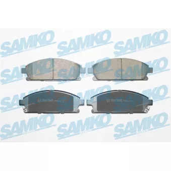 Jeu de 4 plaquettes de frein avant SAMKO