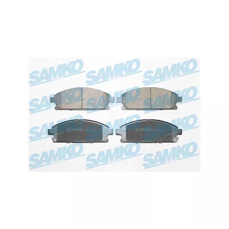 Jeu de 4 plaquettes de frein avant SAMKO 5SP846