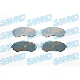 Jeu de 4 plaquettes de frein avant SAMKO