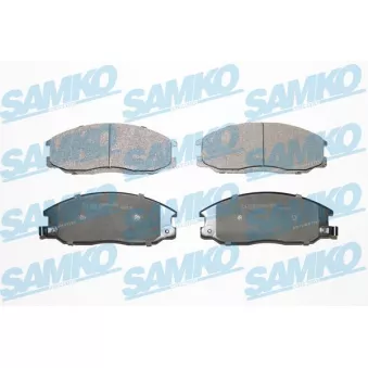 Jeu de 4 plaquettes de frein avant SAMKO