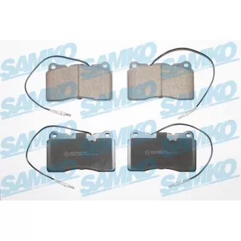 Jeu de 4 plaquettes de frein avant SAMKO