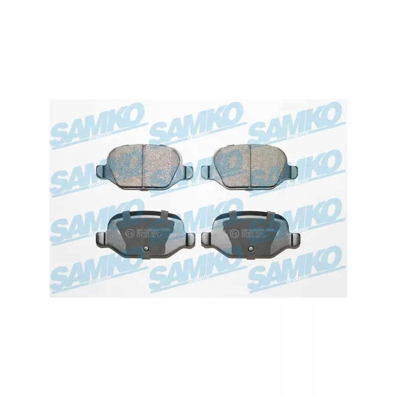 Jeu de 4 plaquettes de frein arrière SAMKO 5SP872
