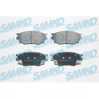 Jeu de 4 plaquettes de frein avant SAMKO