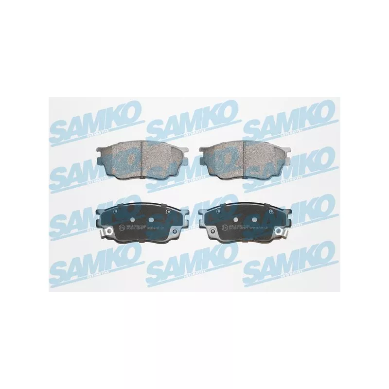 Jeu de 4 plaquettes de frein avant SAMKO 5SP877