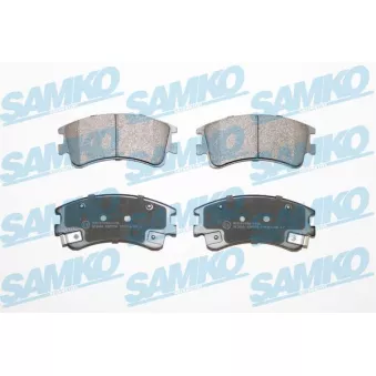 Jeu de 4 plaquettes de frein avant SAMKO